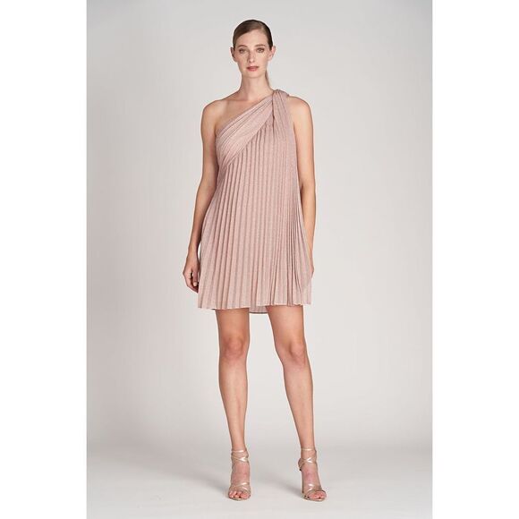 HALSTON CLARE DRESS IN SHIMMER JERSEY - Picture 1 of 10